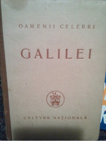 Octav Onicescu - Galileo Galilei si renasterea stiintifica - 1923 - Cartonata