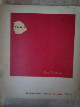 Paul Verlaine - Versuri - 1967 - Cartonata