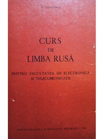 R. Gandelman - Curs de limba rusa - 1963 - Cartonata