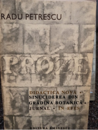 Radu Petrescu - Proze - 1971 - Brosata