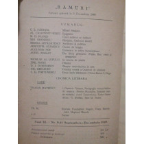 Ramuri - Revista literara anul 32, nr. 9 - 11, Septembrie - Decembrie 1940