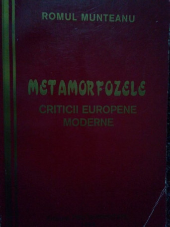 Metamrfozele criticii europene moderne