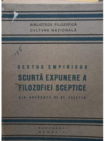 Scurta expunere a filozofiei sceptice