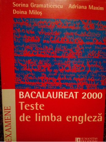 Teste de limba engleza. Bacalaureat 2000