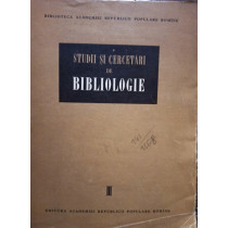 Studii si cercetari de bibliologie, vol. III