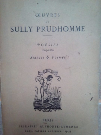 Oeuvres, poesies 1865-1866. Stances & Poemes