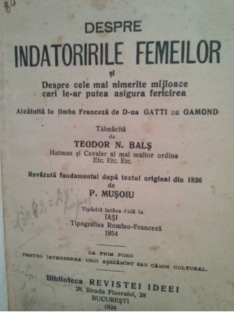 Despre indatoririle femeilor