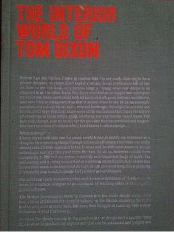 Tom Dixon - The interior world of Tom Dixon - 2008 - Cartonata