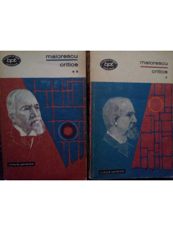 Titu Maiorescu - Critice, 2 vol. - 1973 - Brosata