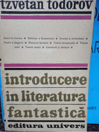 Tzvetan Todorov - Introducere in literatura fantastica - 1973 - Brosata