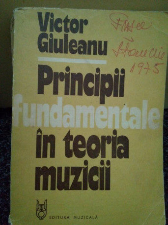 Principii fundamentale in teoria muzicii